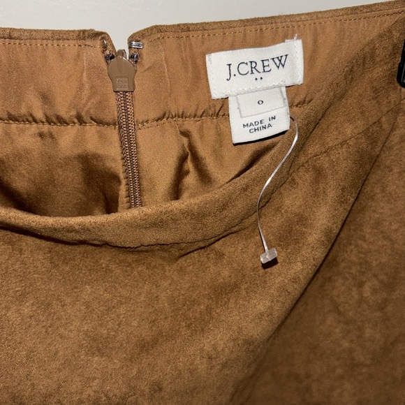 NWOT J.Crew Factory Faux-Suede Mini Skirt - Picture 6 of 9